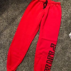Red Victoria’s Secret Pink Sweats